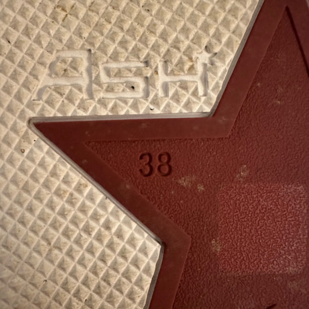 Ash White Platform Sneakers with Black Accents - Picture 6 of 8